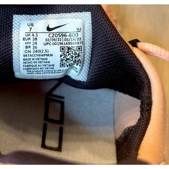 Nike Free Metcon 4 Artic Orange Green CZ0596-800 Women's Size 7 Sneakers Shoes - Picture 8 of 10